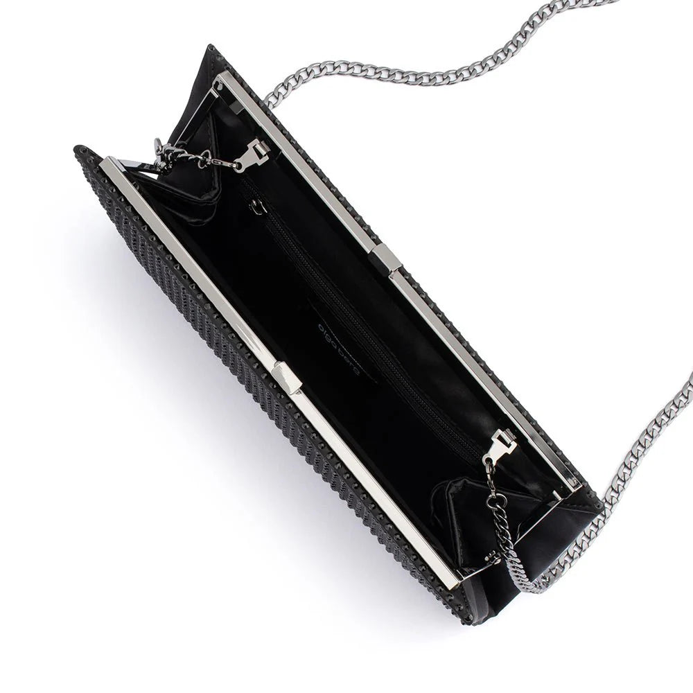 Gabriela Hotfix Frame Clutch in Black Gabriela Hotfix Frame Clutch in Black