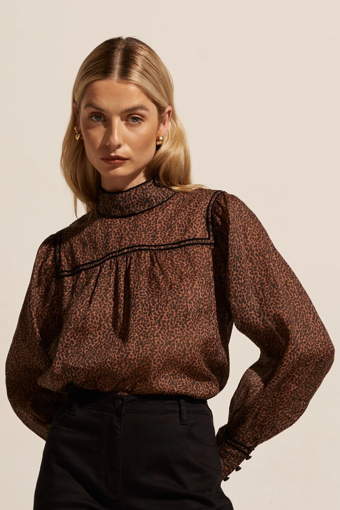 Horizen Top in Toast Leopard Horizen Top in Toast Leopard