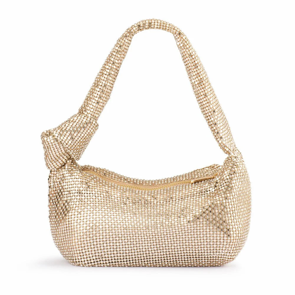 Isabella Mesh Slouch Bag in Gold Isabella Mesh Slouch Bag in Gold