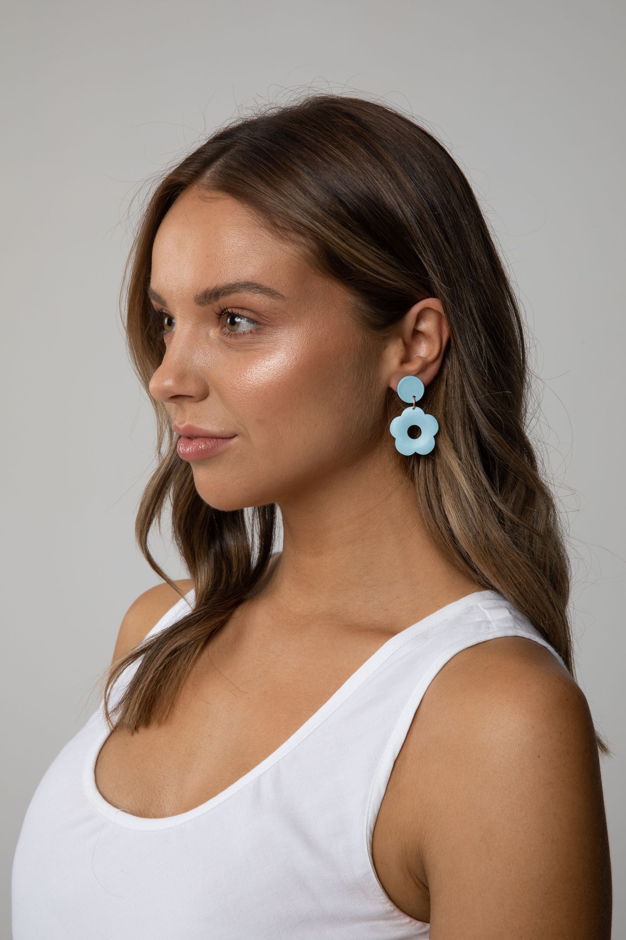 Petunia Earrings in Hampton Blue Petunia Earrings in Hampton Blue