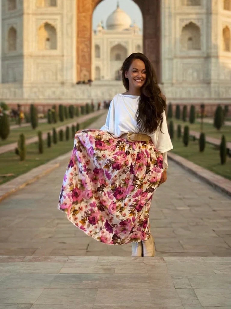 Layla Maxi Skirt in Monet Layla Maxi Skirt in Monet