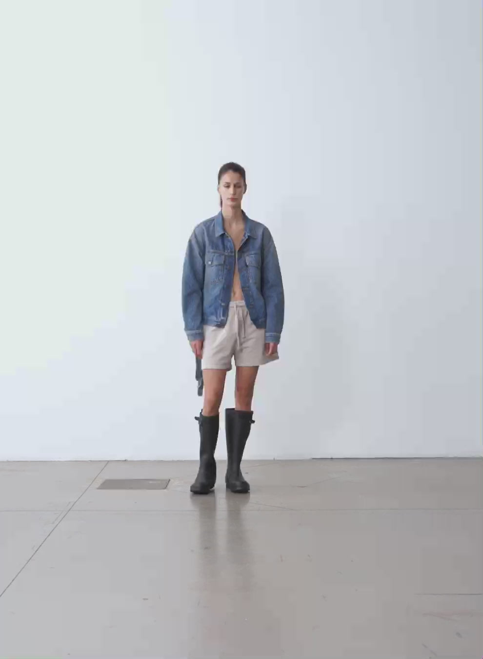 Oralee Jacket in Dirty Blue Oralee Jacket in Dirty Blue