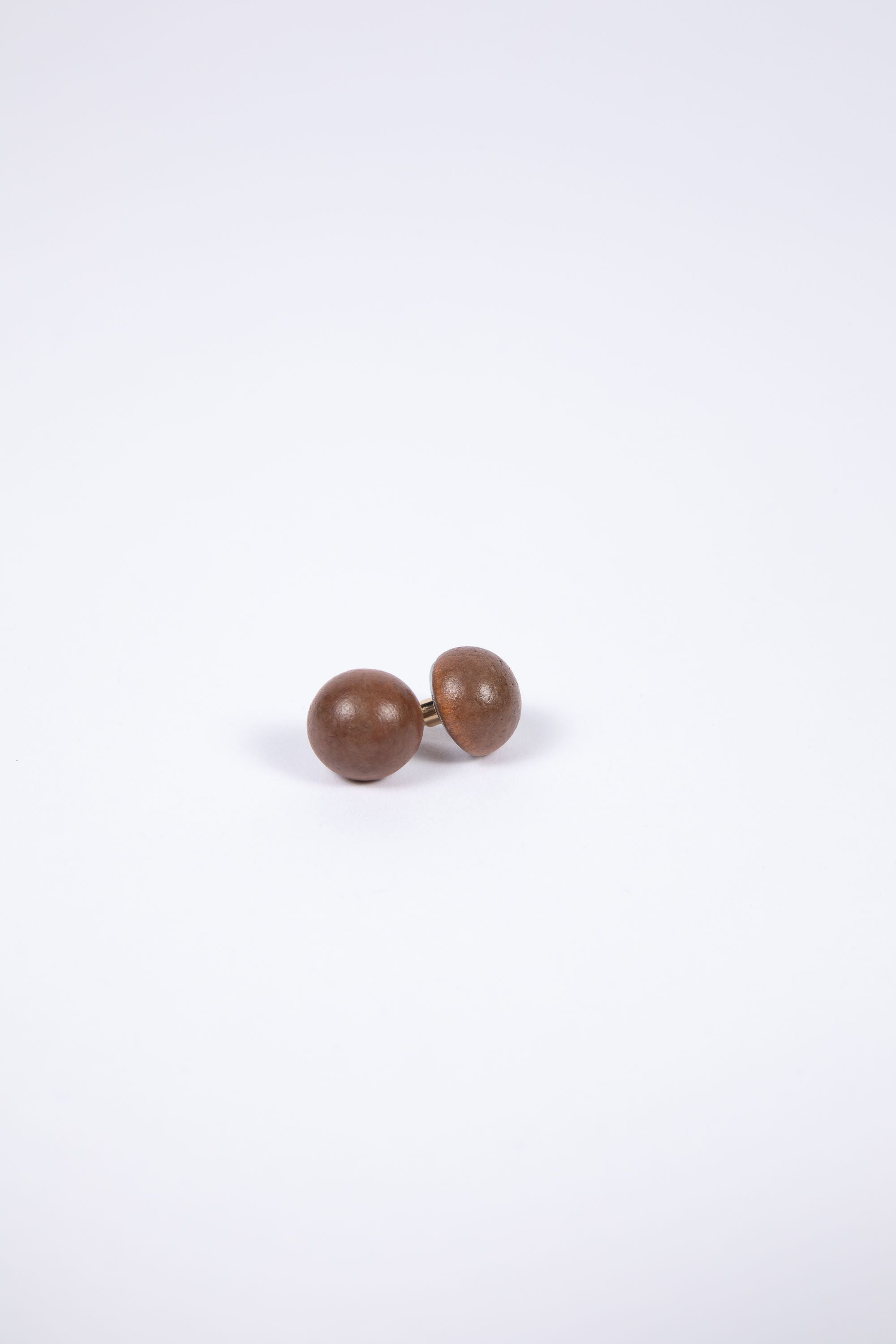 Spot The Dot Earrings in Dark Wood Spot The Dot Earrings in Dark Wood
