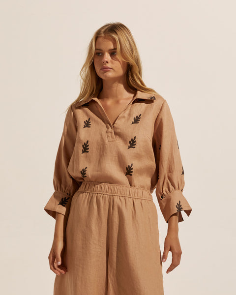 Quiver Top in Frond Café Quiver Top in Frond Café