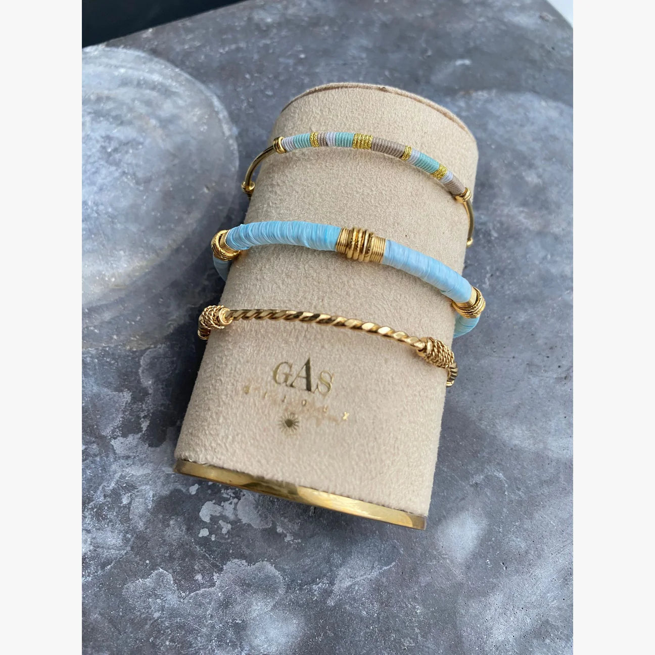 Sari Raphia Bracelet in Aqua Sari Raphia Bracelet in Aqua