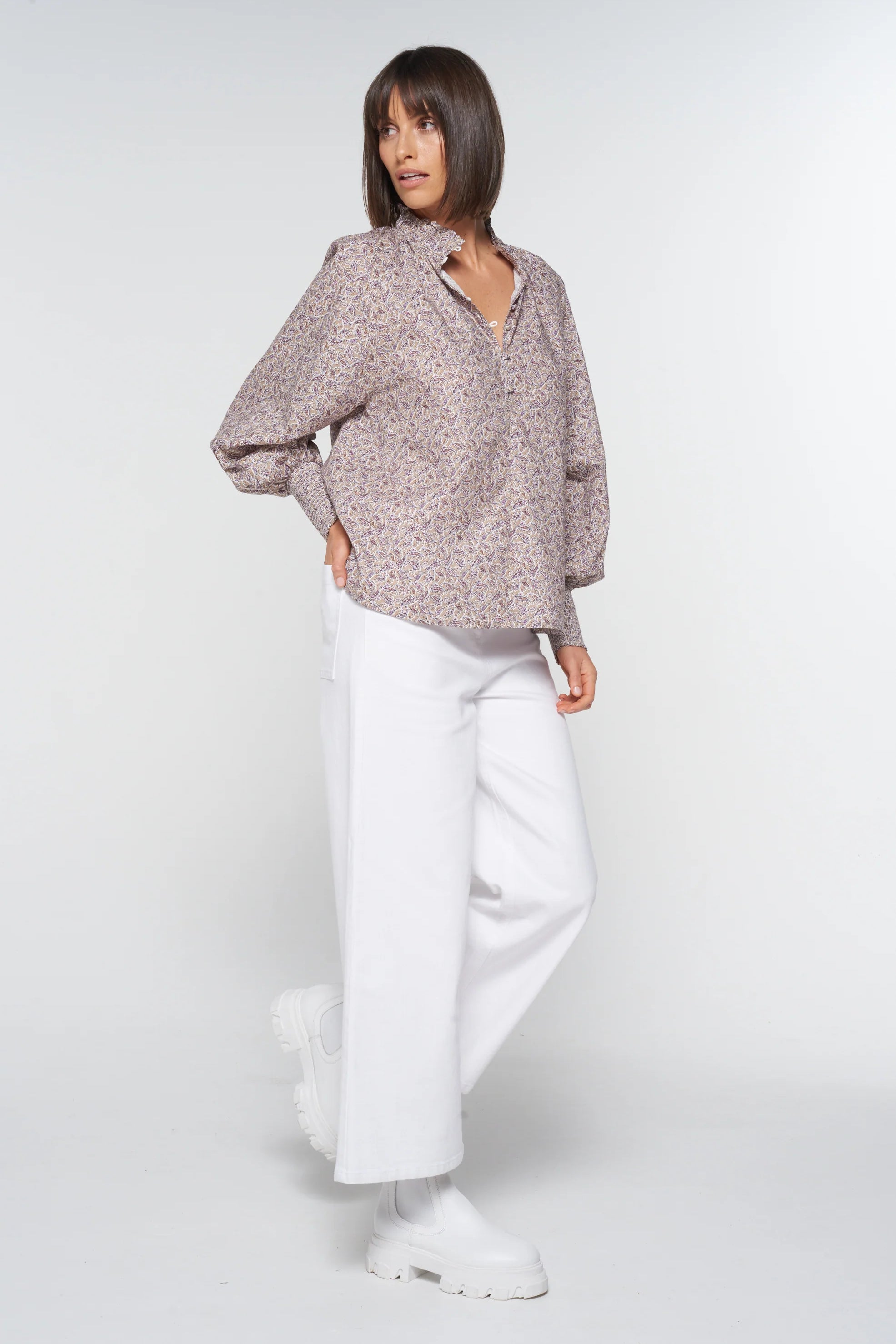 Token Top in Biscuit Paisley Token Top in Biscuit Paisley