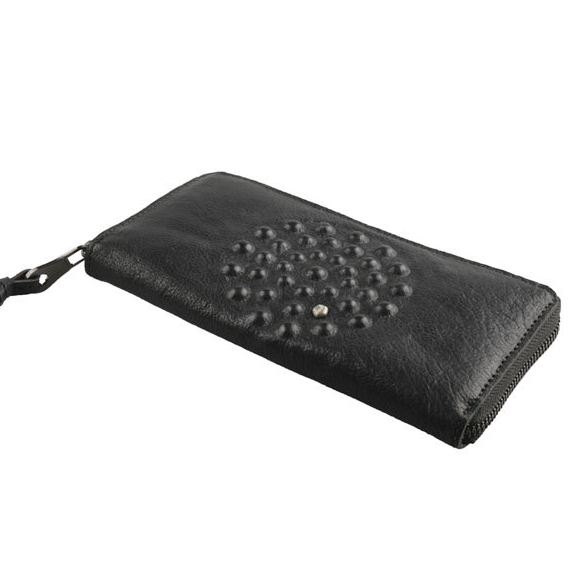 Divali Print Wallet - Black
