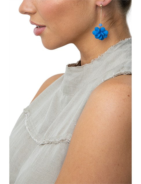 Sadie Earrings in Faded Denim Sadie Earrings in Faded Denim