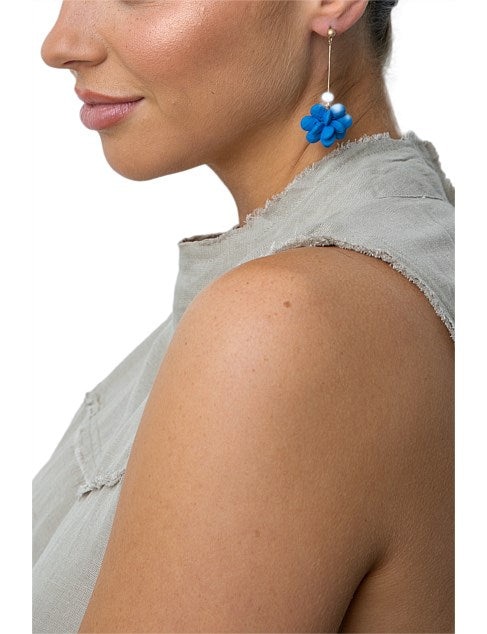 Sadie Earrings in Faded Denim Sadie Earrings in Faded Denim