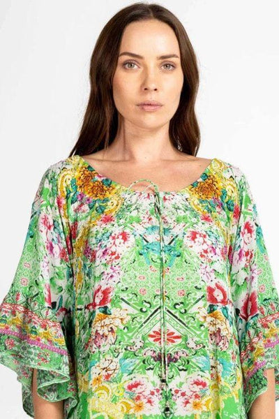 Boho Top in Versailles Gardenia Green Boho Top in Versailles Gardenia Green