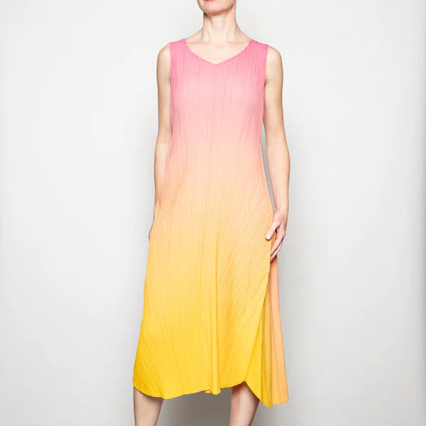 Long Estrella Dress in Hot Pink/Yellow Ombre Long Estrella Dress in Hot Pink/Yellow Ombre