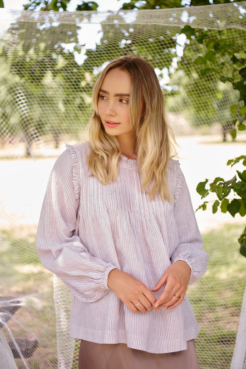 Chiquita Top in Beige Stripe Chiquita Top in Beige Stripe