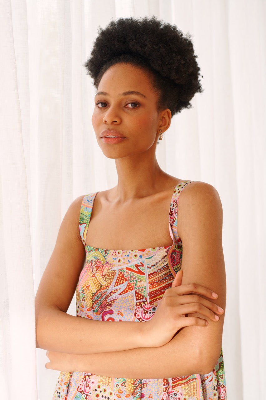 Carmella Dress in Moments Print Carmella Dress in Moments Print