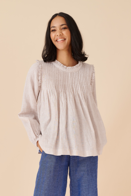Chiquita Top in Beige Stripe Chiquita Top in Beige Stripe