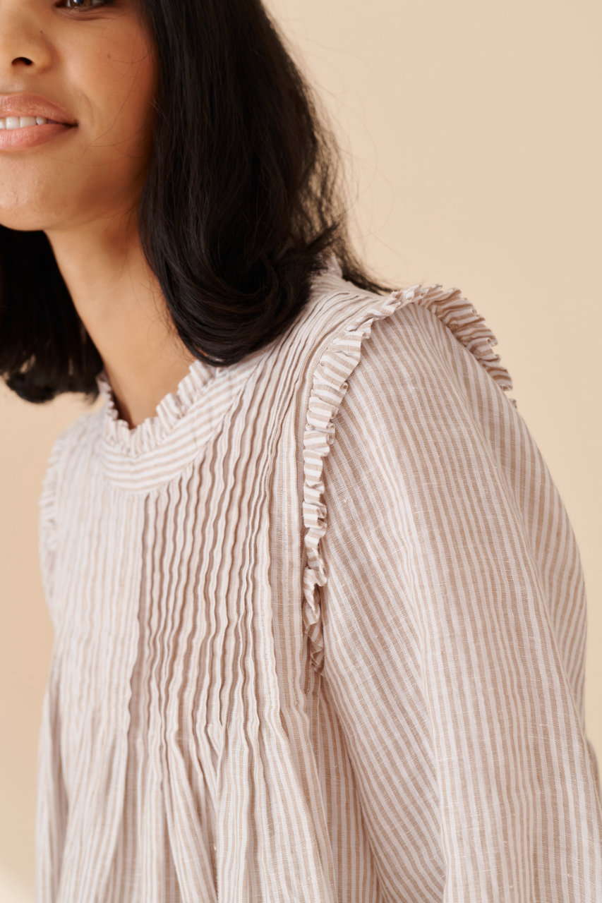 Chiquita Top in Beige Stripe Chiquita Top in Beige Stripe