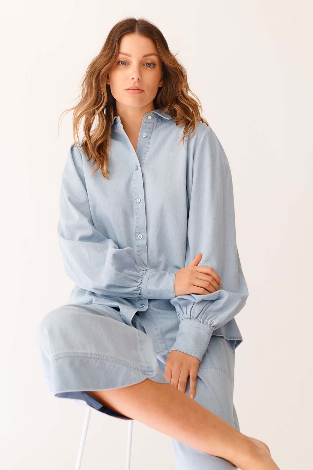 Soho Top in Pale Blue Soho Top in Pale Blue