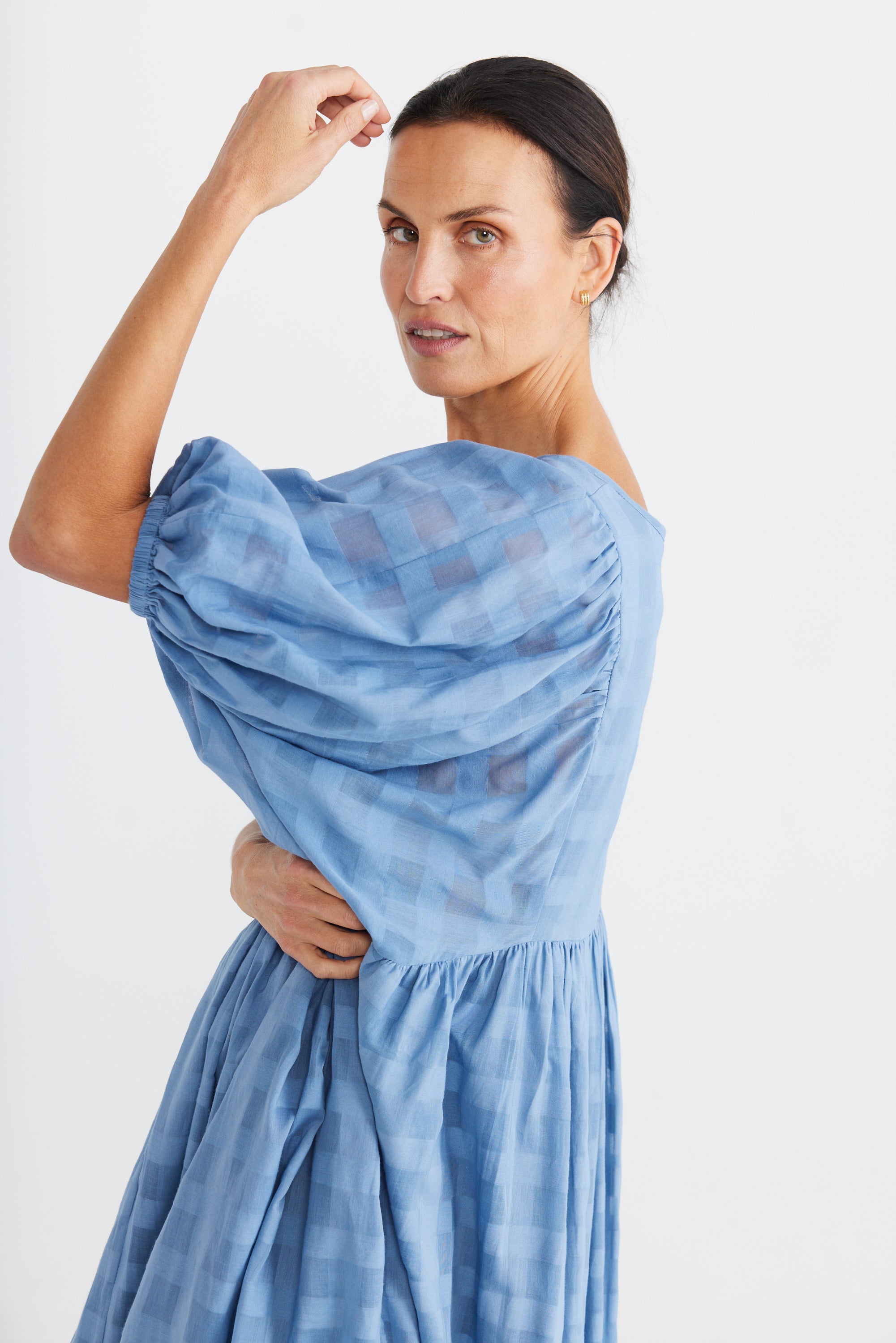Ciao Bella Dress in Faded Denim Ciao Bella Dress in Faded Denim