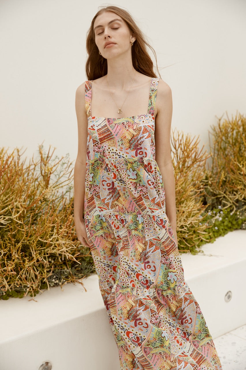 Carmella Dress in Moments Print Carmella Dress in Moments Print
