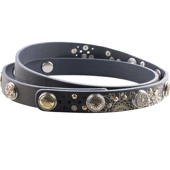 NOOSA AMSTERDAM DIVALI PRINT BELT SKINNY - NATURAL NOOSA AMSTERDAM DIVALI PRINT BELT SKINNY - NATURAL