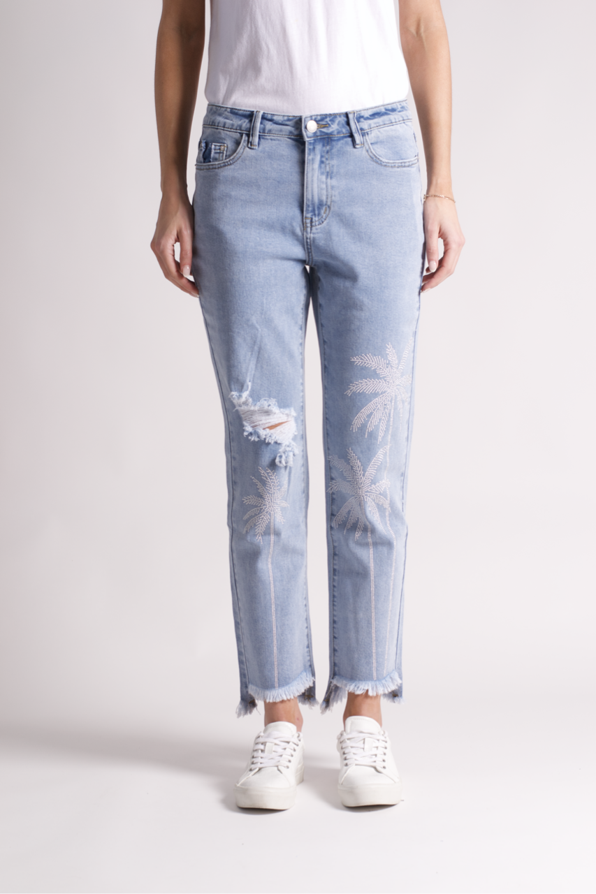 Jolly Jeans With Palm Trees Jolly Jeans With Palm Trees