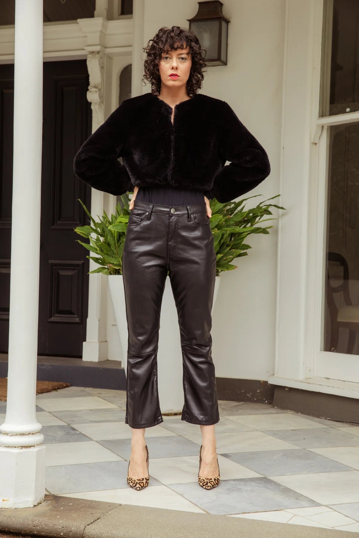 Flint Vegan Leather Jean Flint Vegan Leather Jean