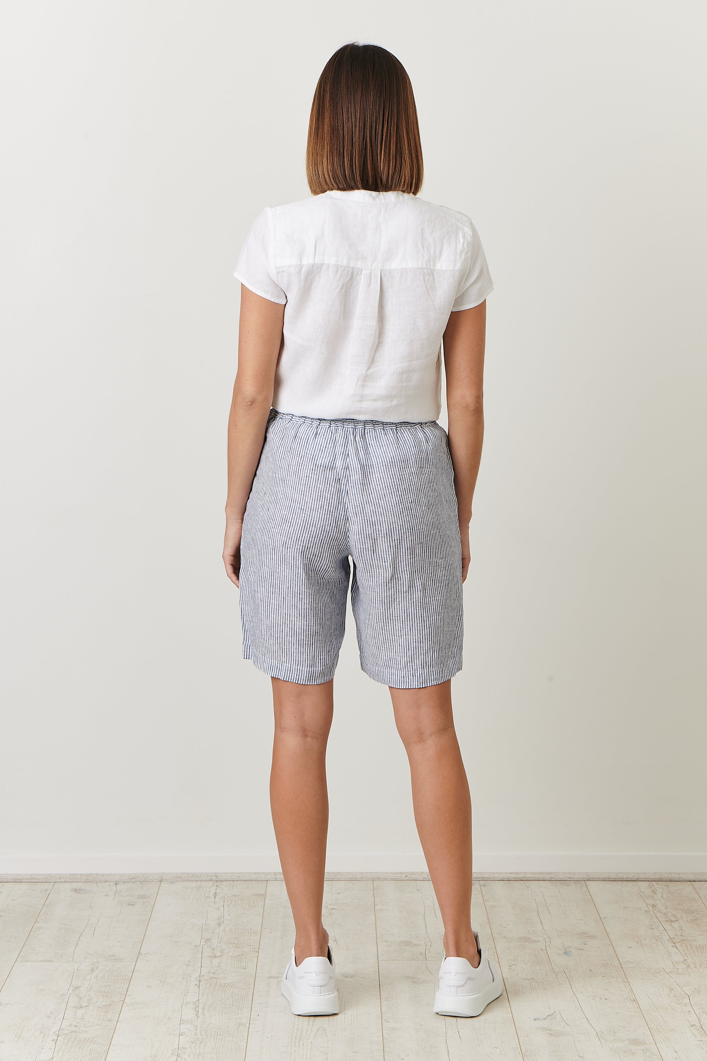 GA241 Linen Shorts in Sail Signs GA241 Linen Shorts in Sail Signs