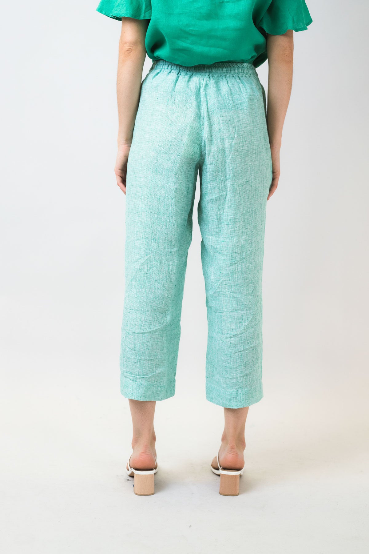 GA242 Maya Pants in Green Houndstooth GA242 Maya Pants in Green Houndstooth