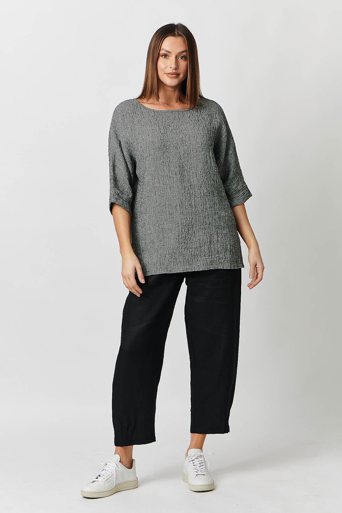 GA356 Staple Linen Pants in Black GA356 Staple Linen Pants in Black