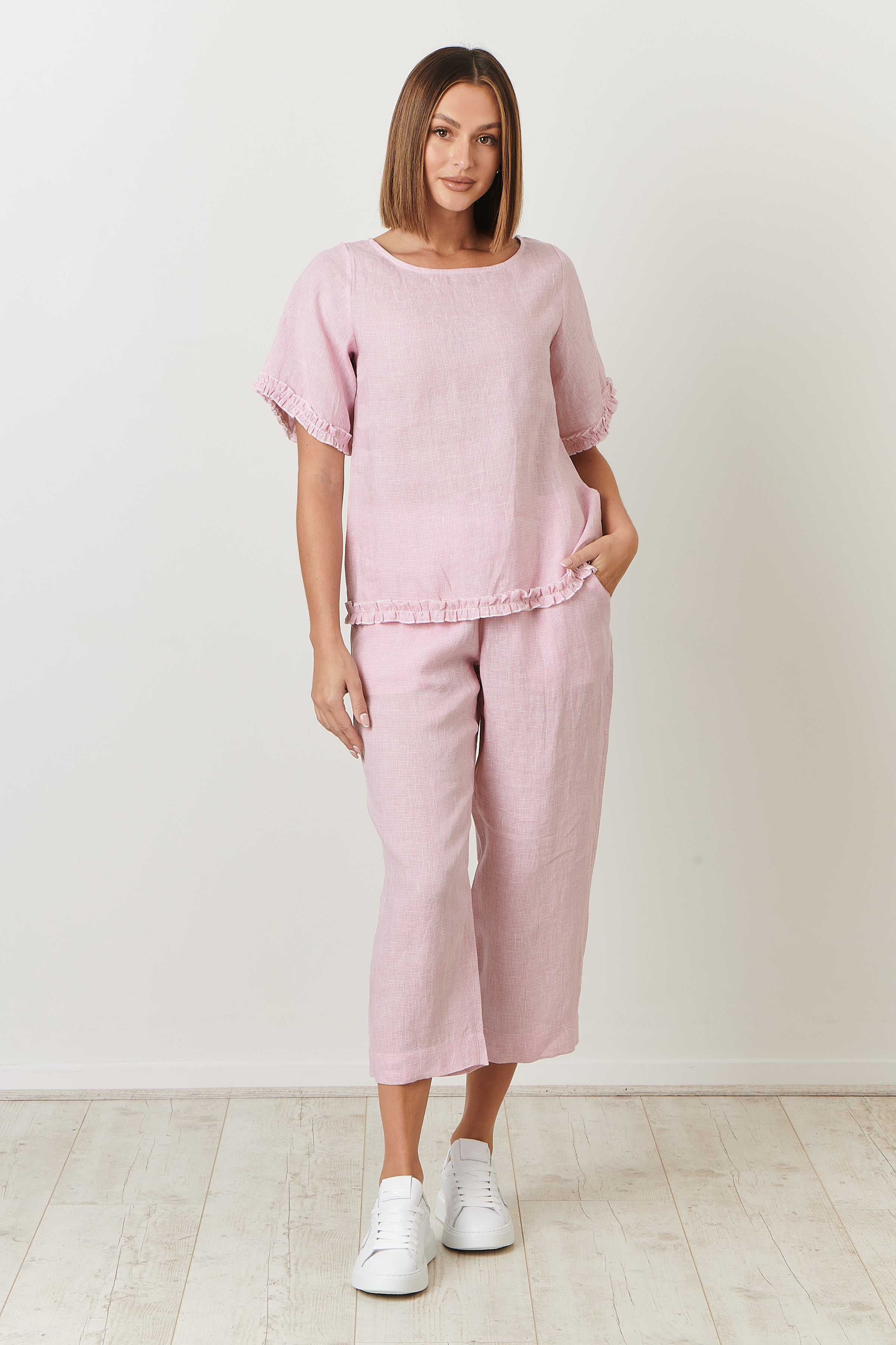 GA242 Linen Pants in Sorbet GA242 Linen Pants in Sorbet