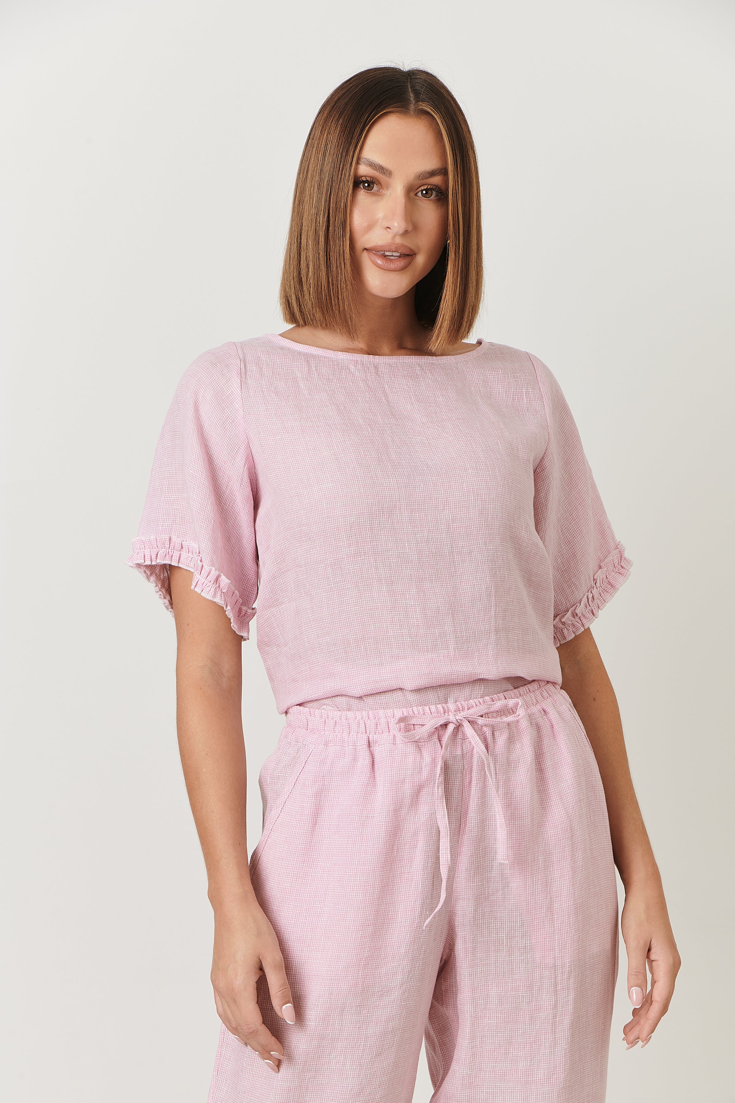GA242 Linen Pants in Sorbet GA242 Linen Pants in Sorbet