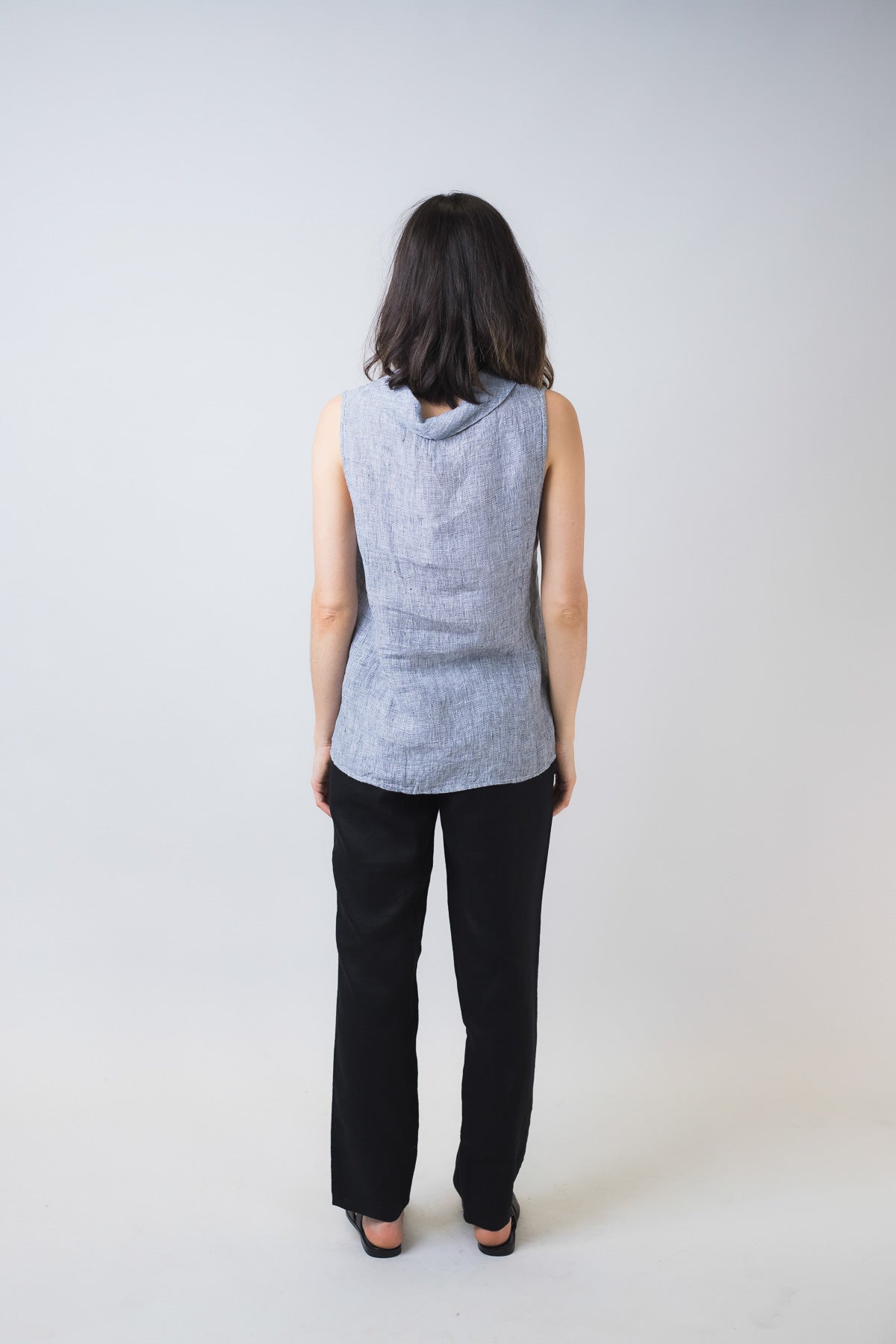 GA313 Claire Top in Black Houndstooth GA313 Claire Top in Black Houndstooth