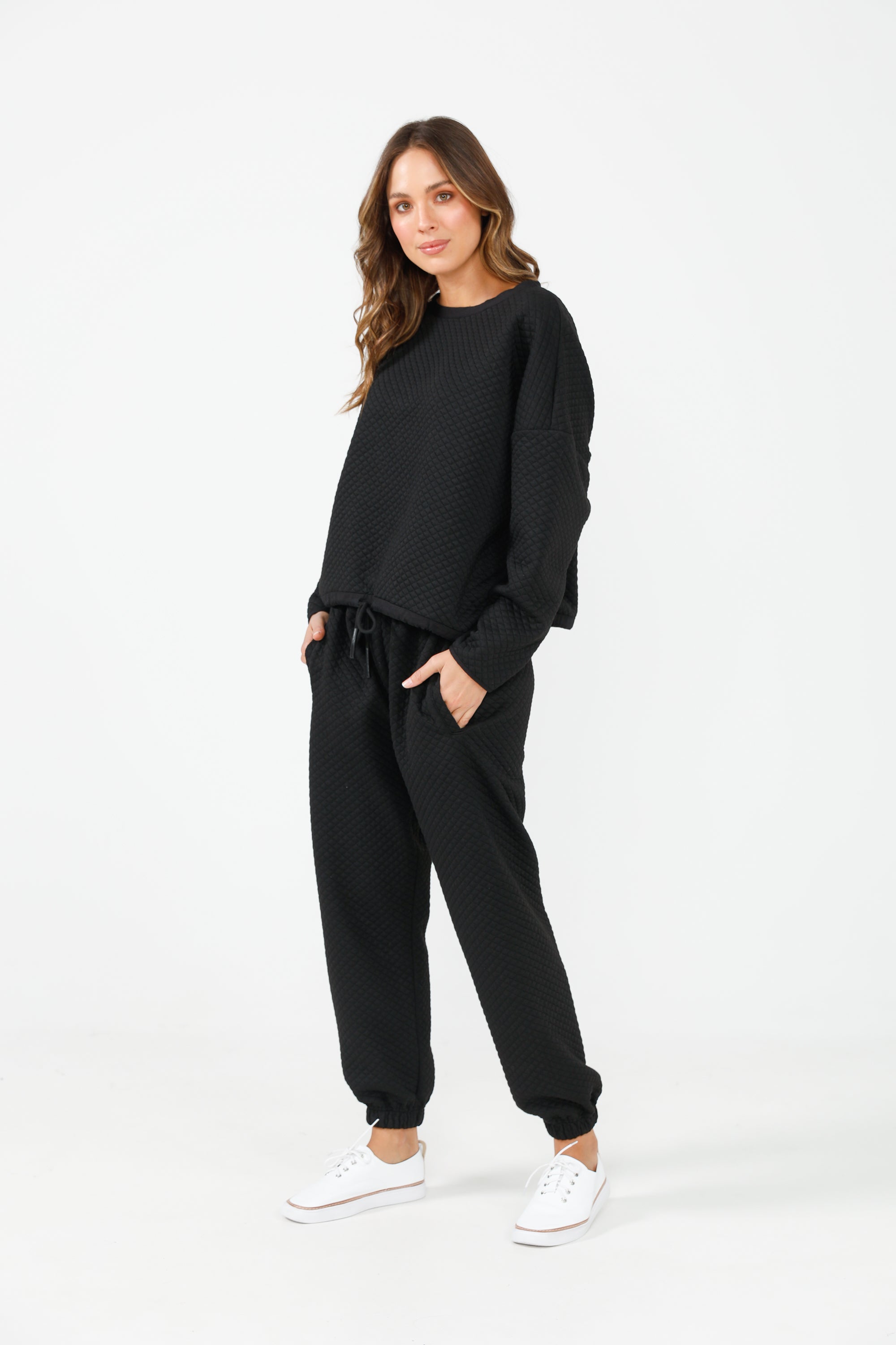 Sierra Track Pants | Black Quilt Sierra Track Pants | Black Quilt