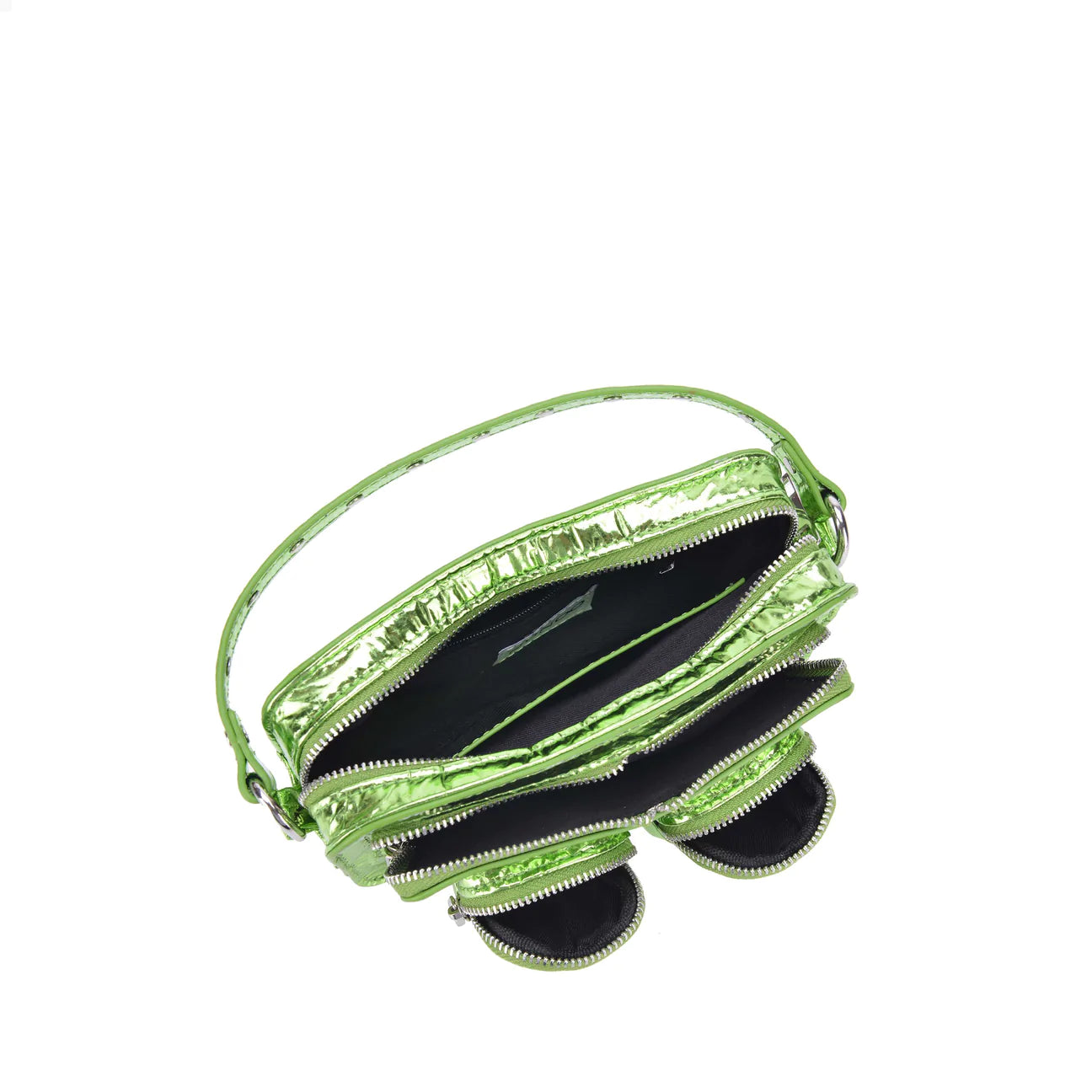 Buy KOMPANERO Helena Black Leather Textured Handbag Online At Best Price @  Tata CLiQ