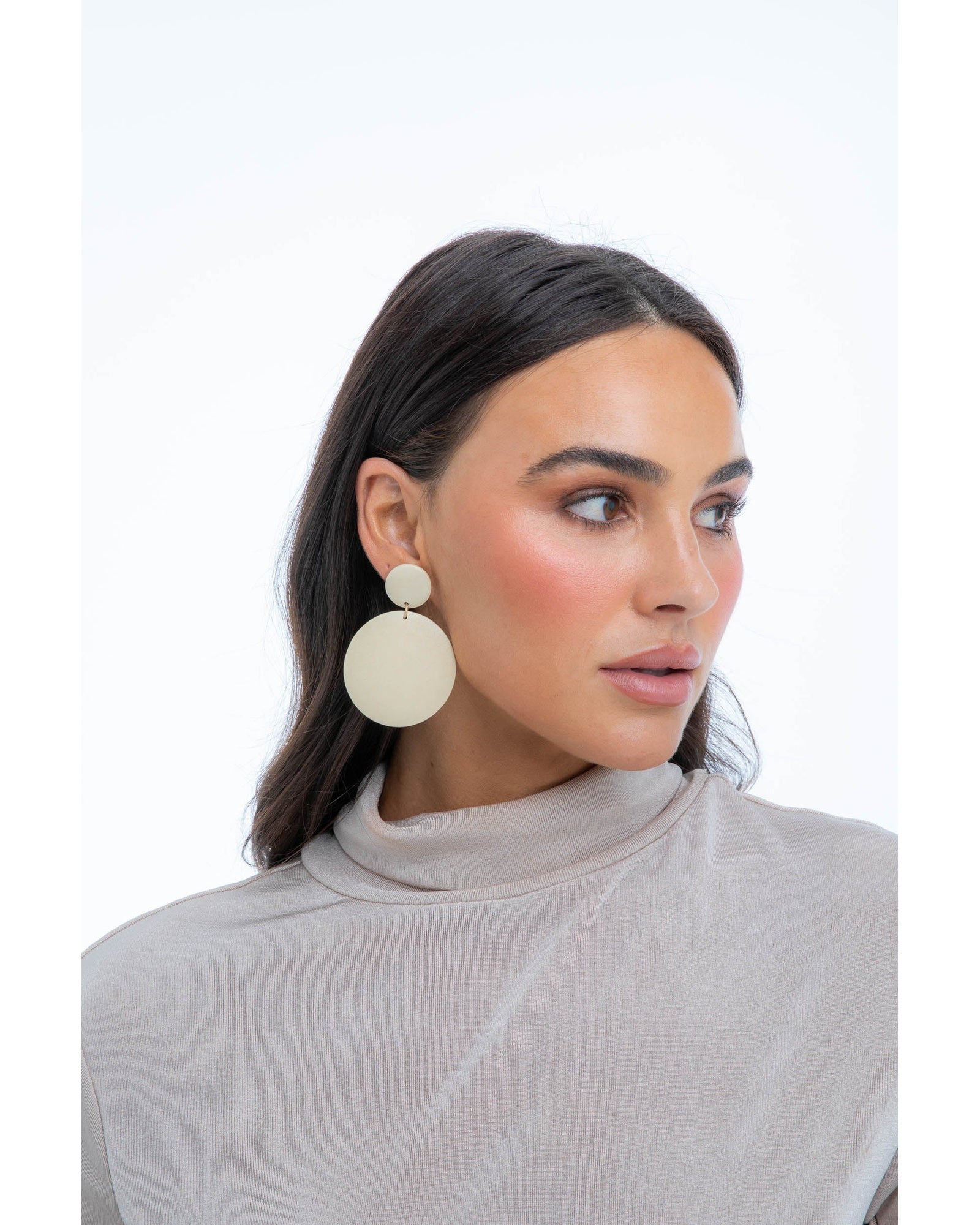 Langely Earrings in Ecru Langely Earrings in Ecru