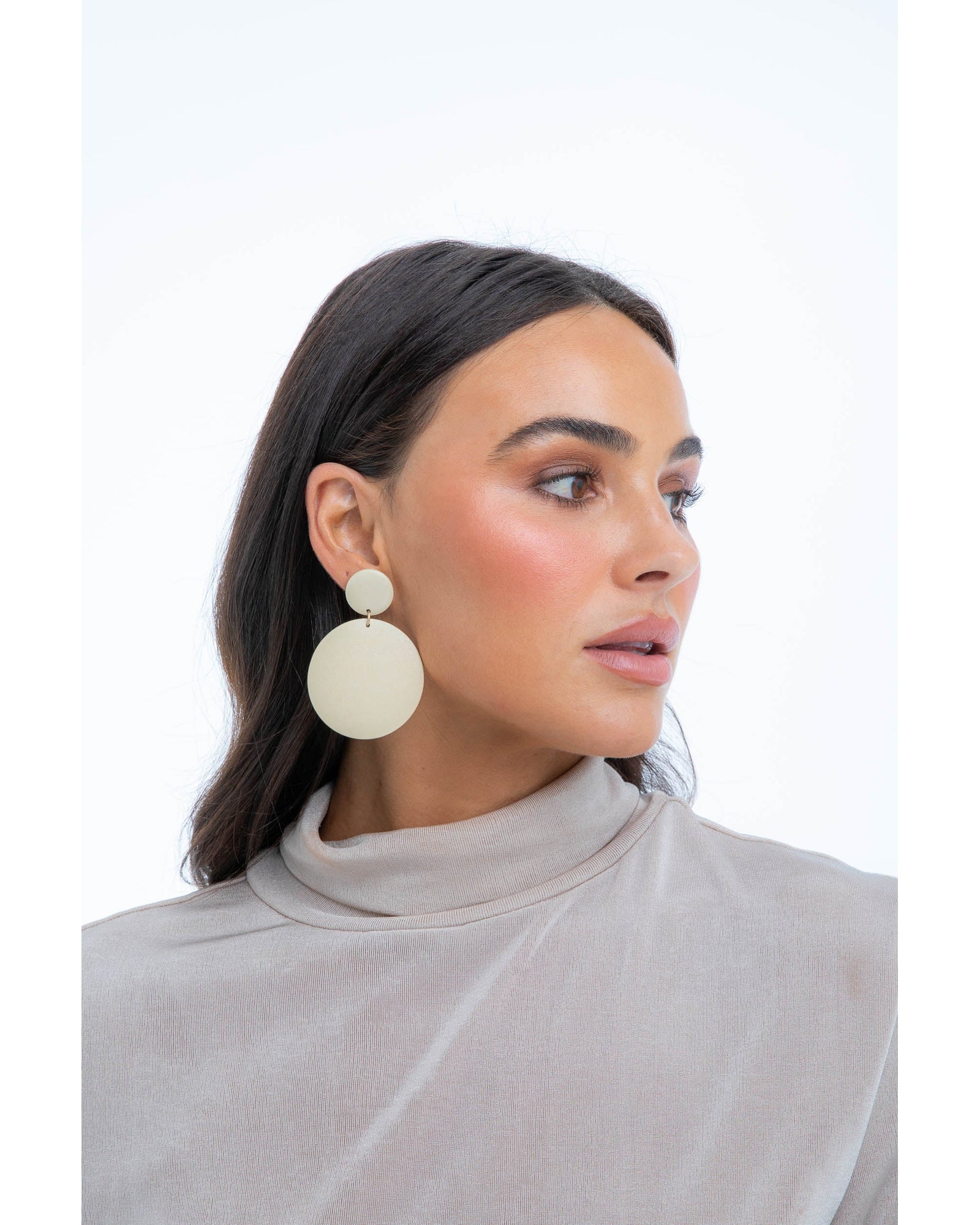 Langely Earrings in Ecru Langely Earrings in Ecru