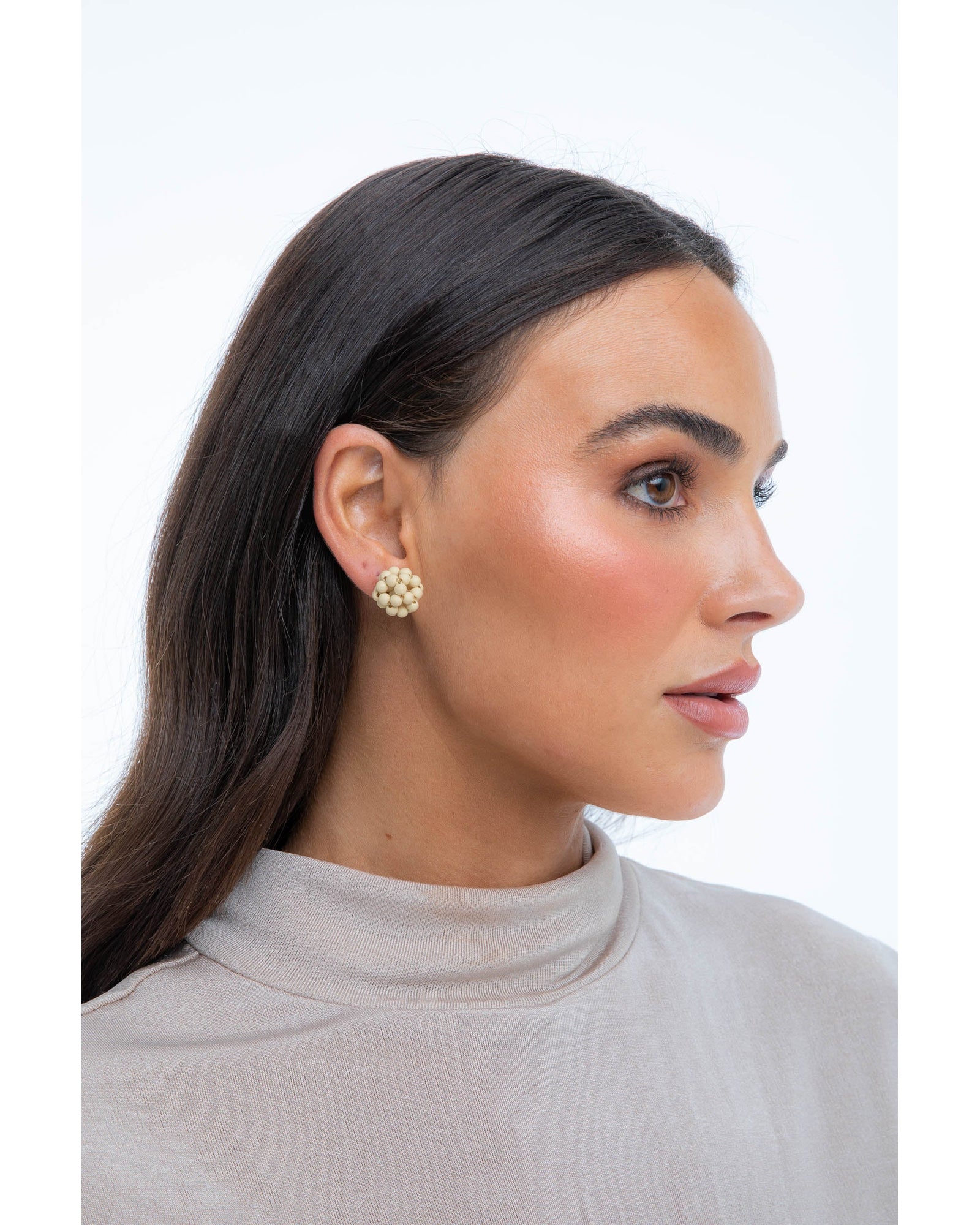 Langely Earrings in Ecru Langely Earrings in Ecru