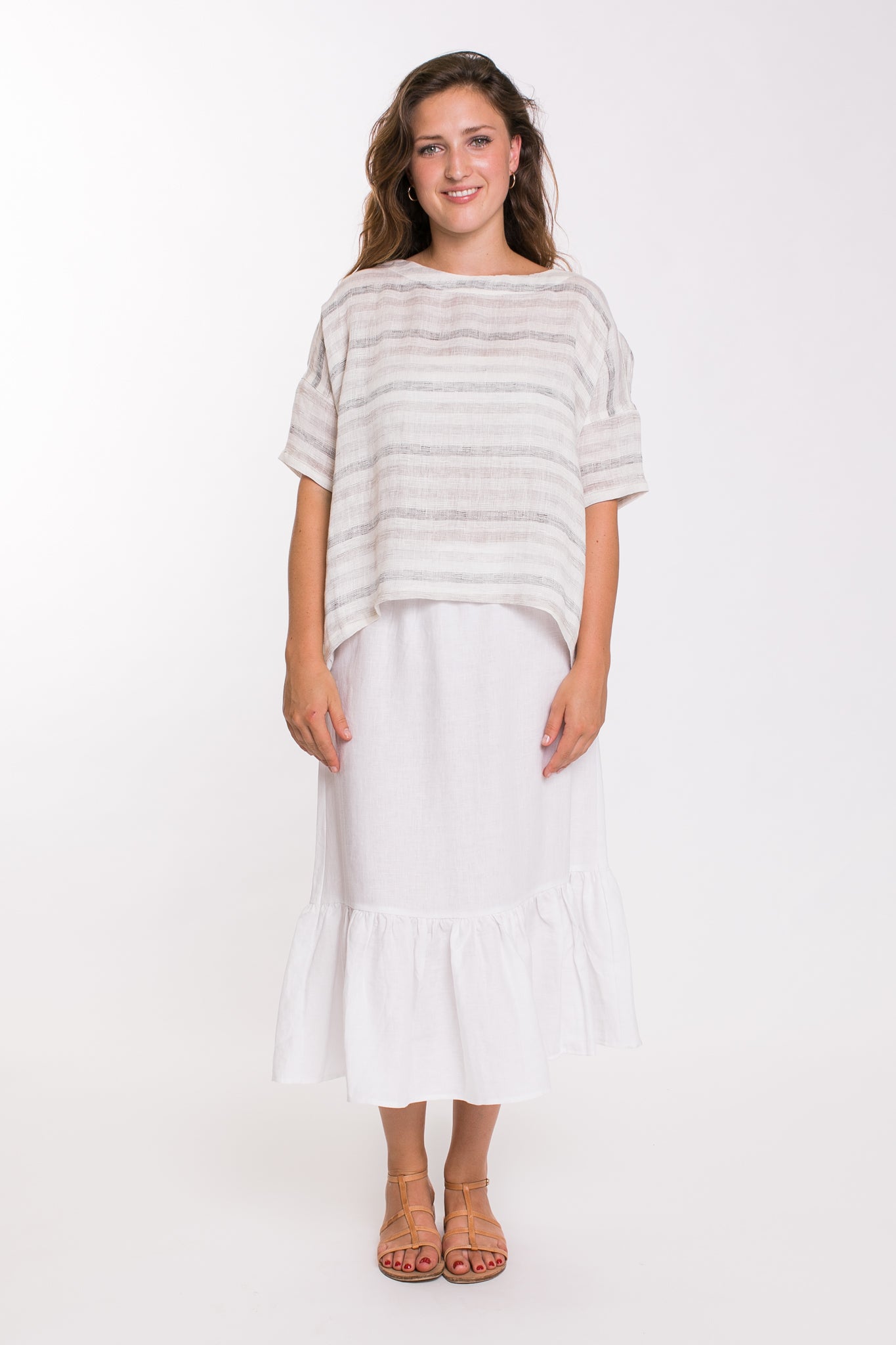 GA136 White Ruffle Skirt GA136 White Ruffle Skirt