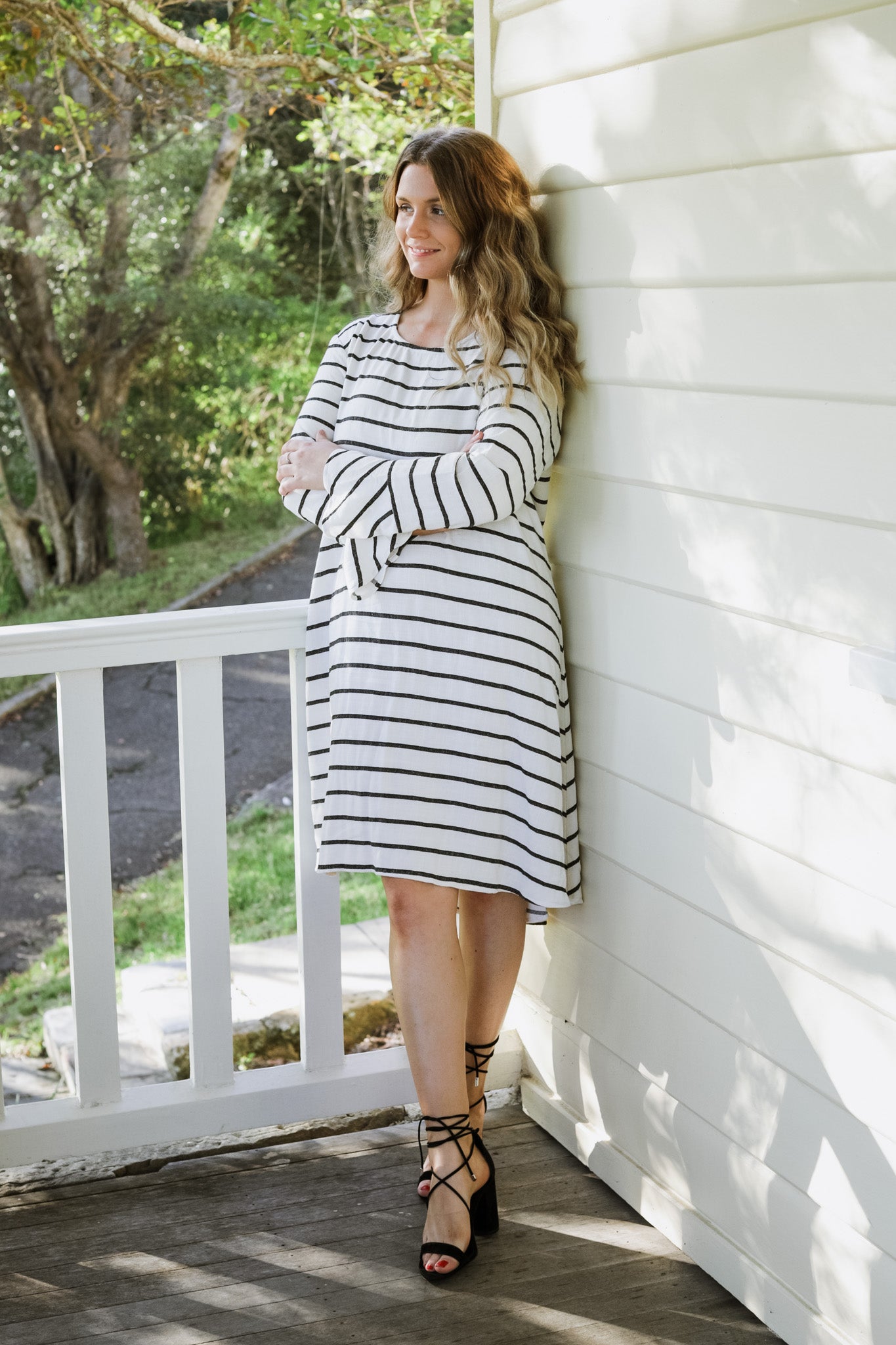 GA193 Flared Sleeve Dress GA193 Flared Sleeve Dress