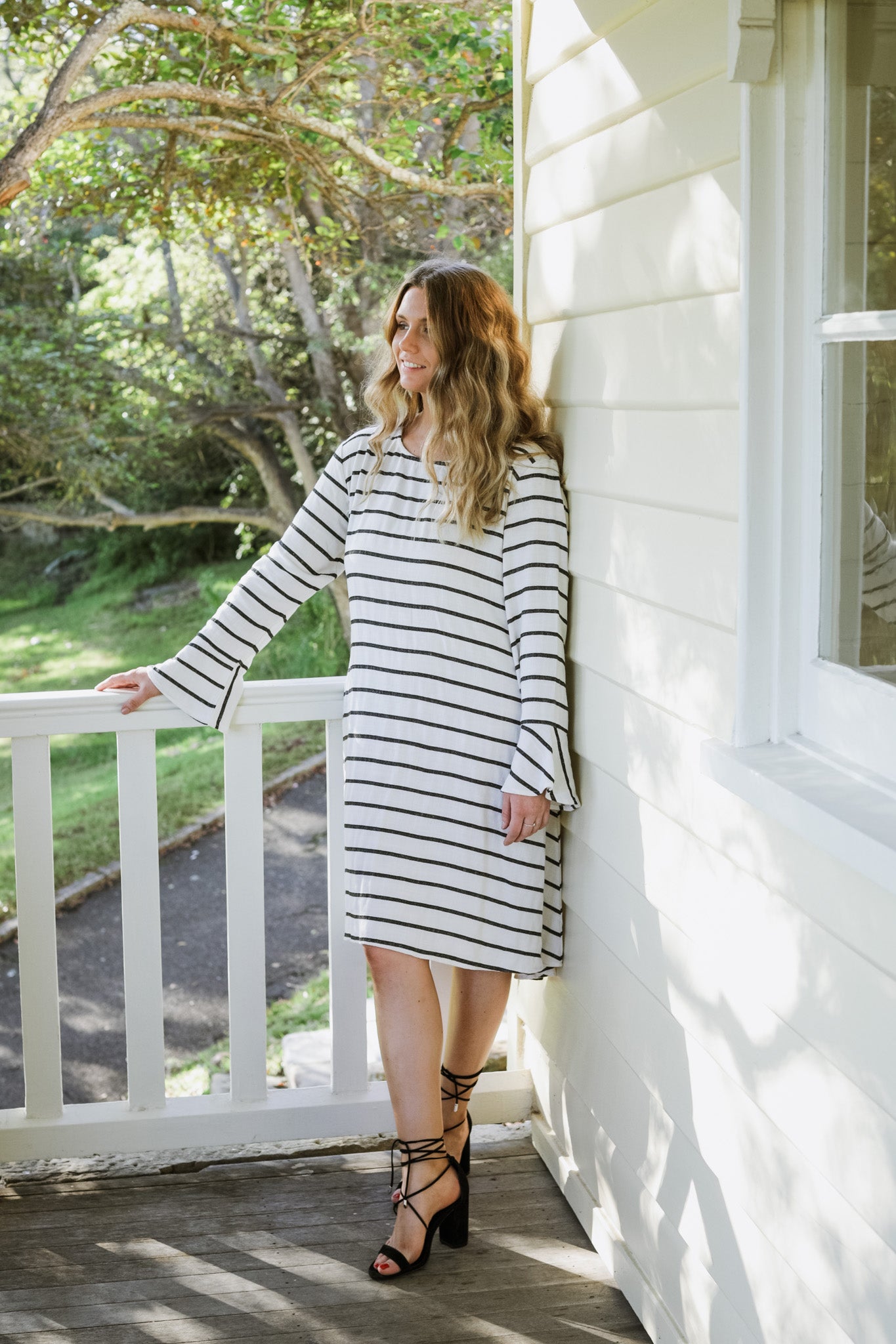 GA193 Flared Sleeve Dress GA193 Flared Sleeve Dress