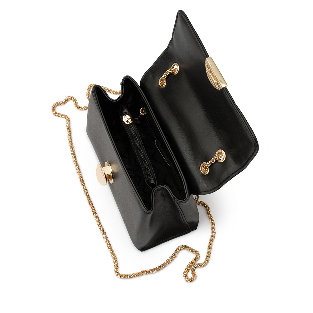 Olga Berg - Cressida Black Quilted Shoulder Bag - Womens