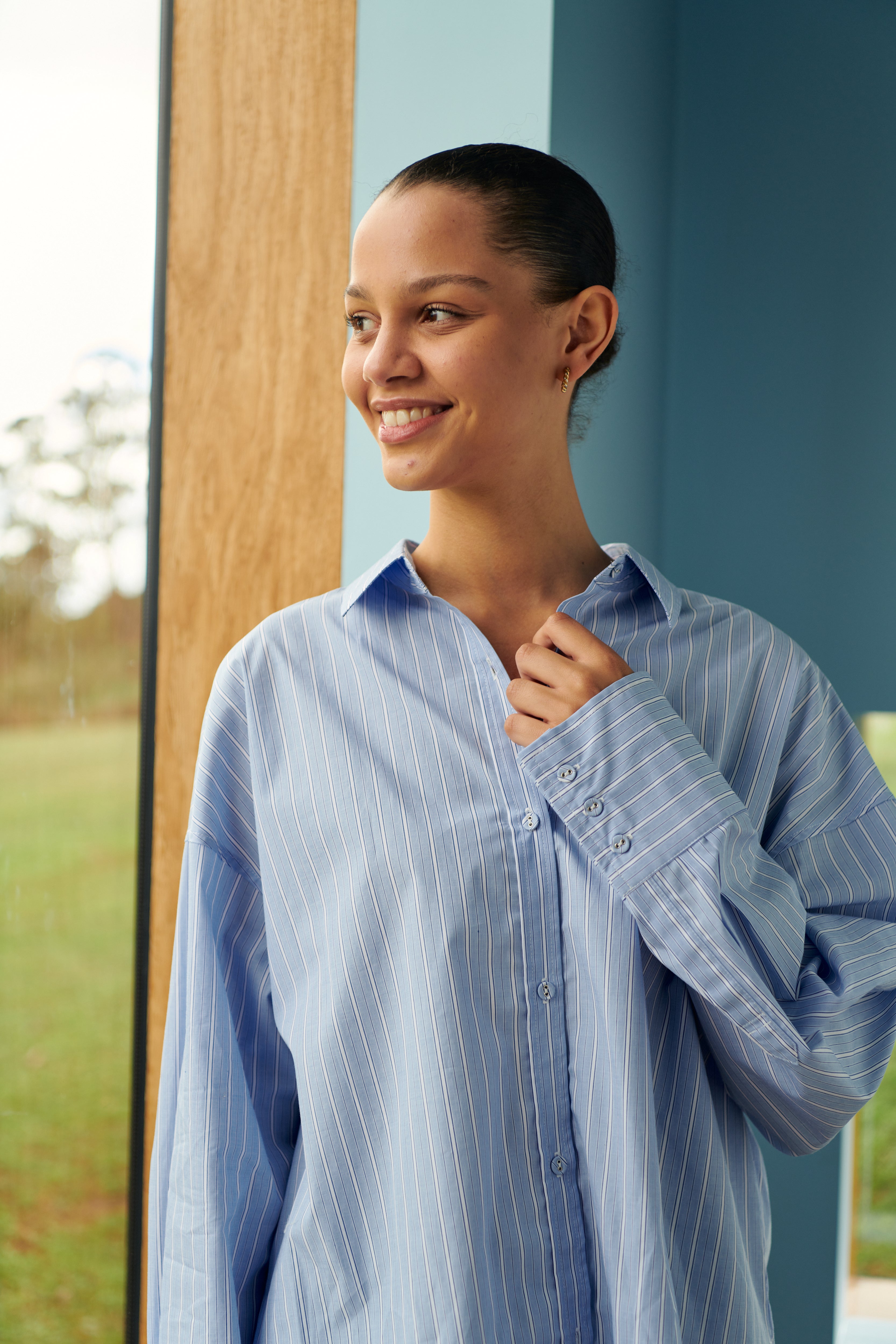 Paxton Shirt in Blue Stripe Paxton Shirt in Blue Stripe