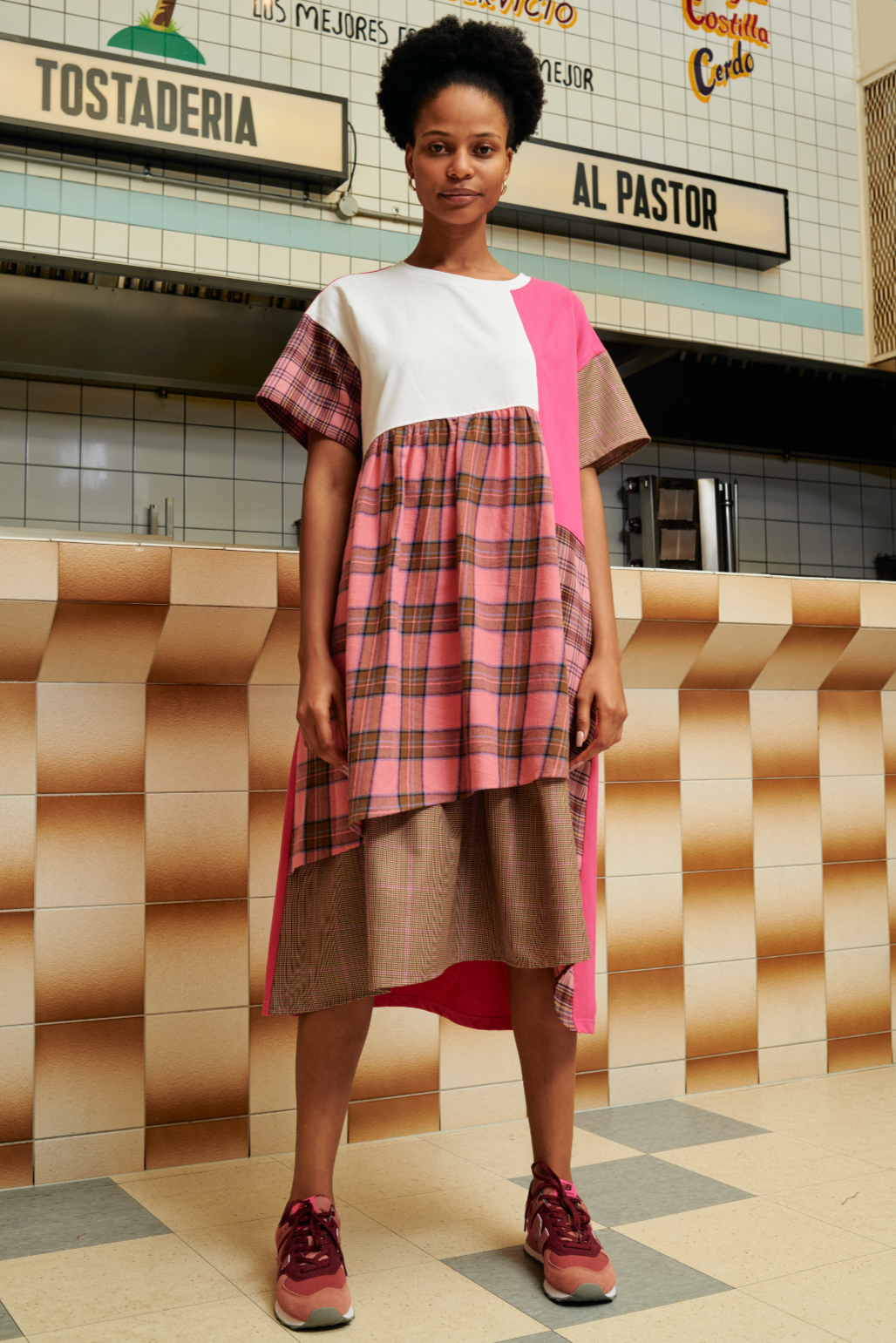 Pria Dress in Pink Combo Pria Dress in Pink Combo