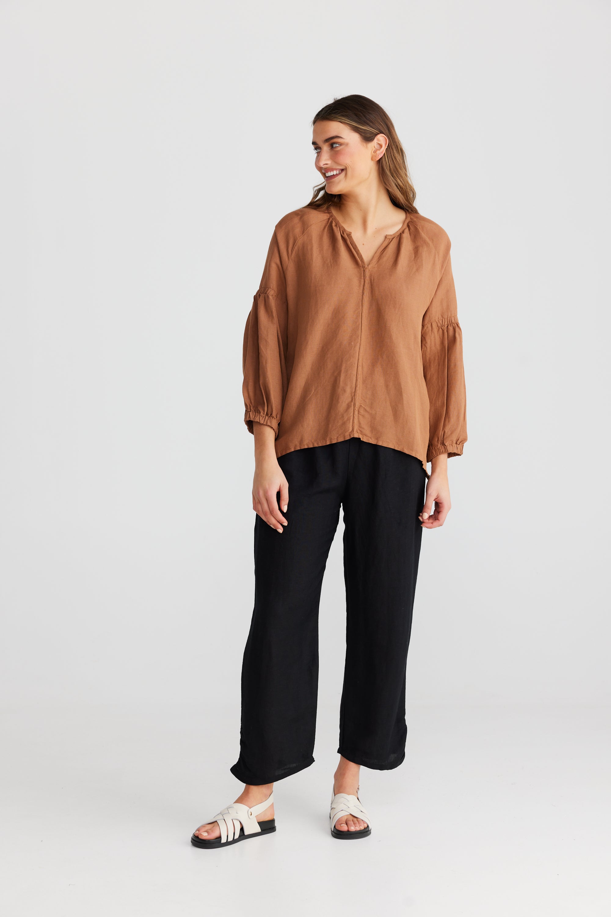 Salerno Top in Terracotta Salerno Top in Terracotta
