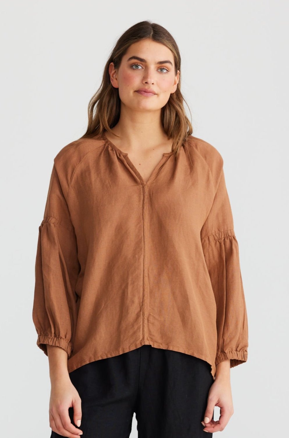Salerno Top in Terracotta Salerno Top in Terracotta