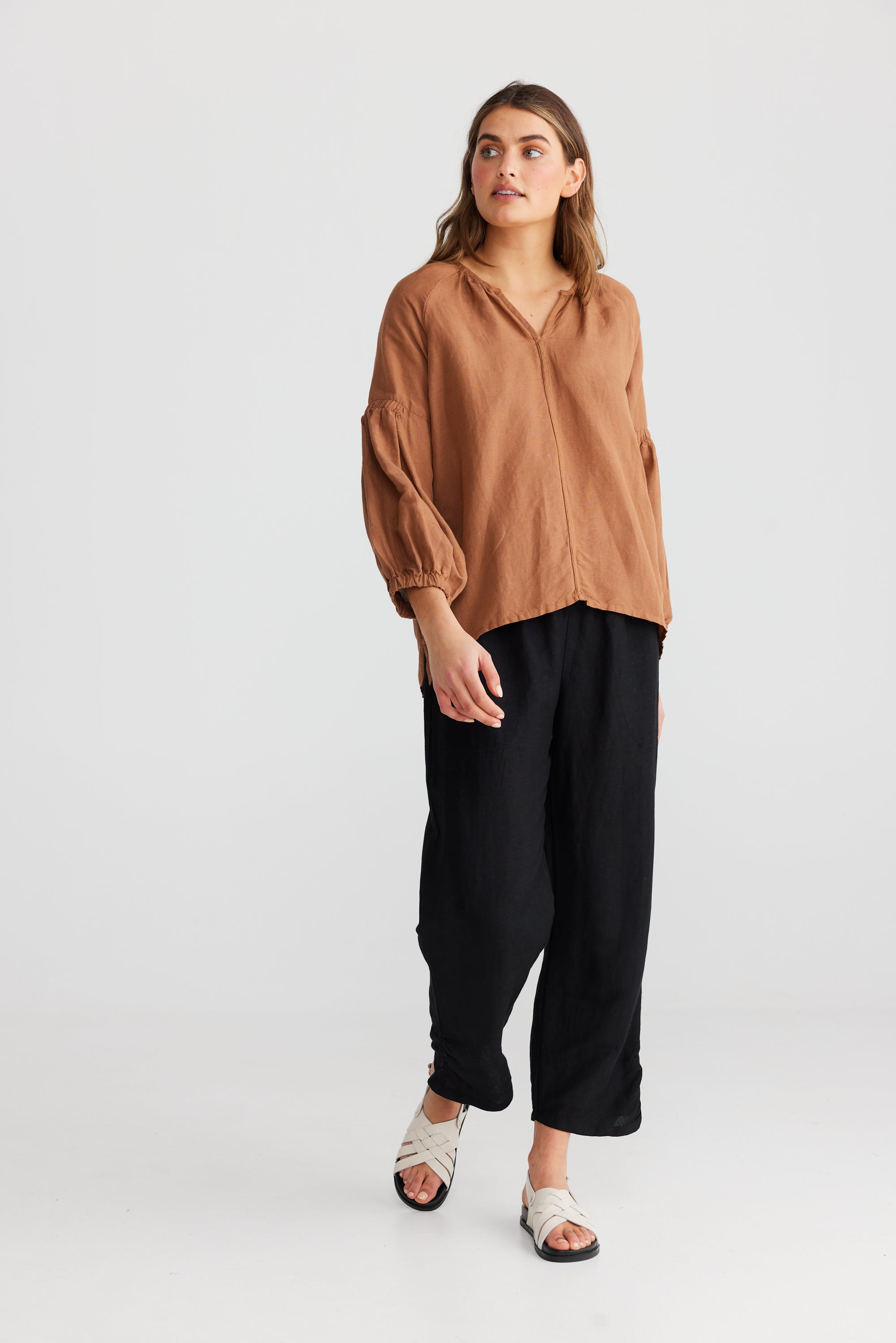 Salerno Top in Terracotta Salerno Top in Terracotta