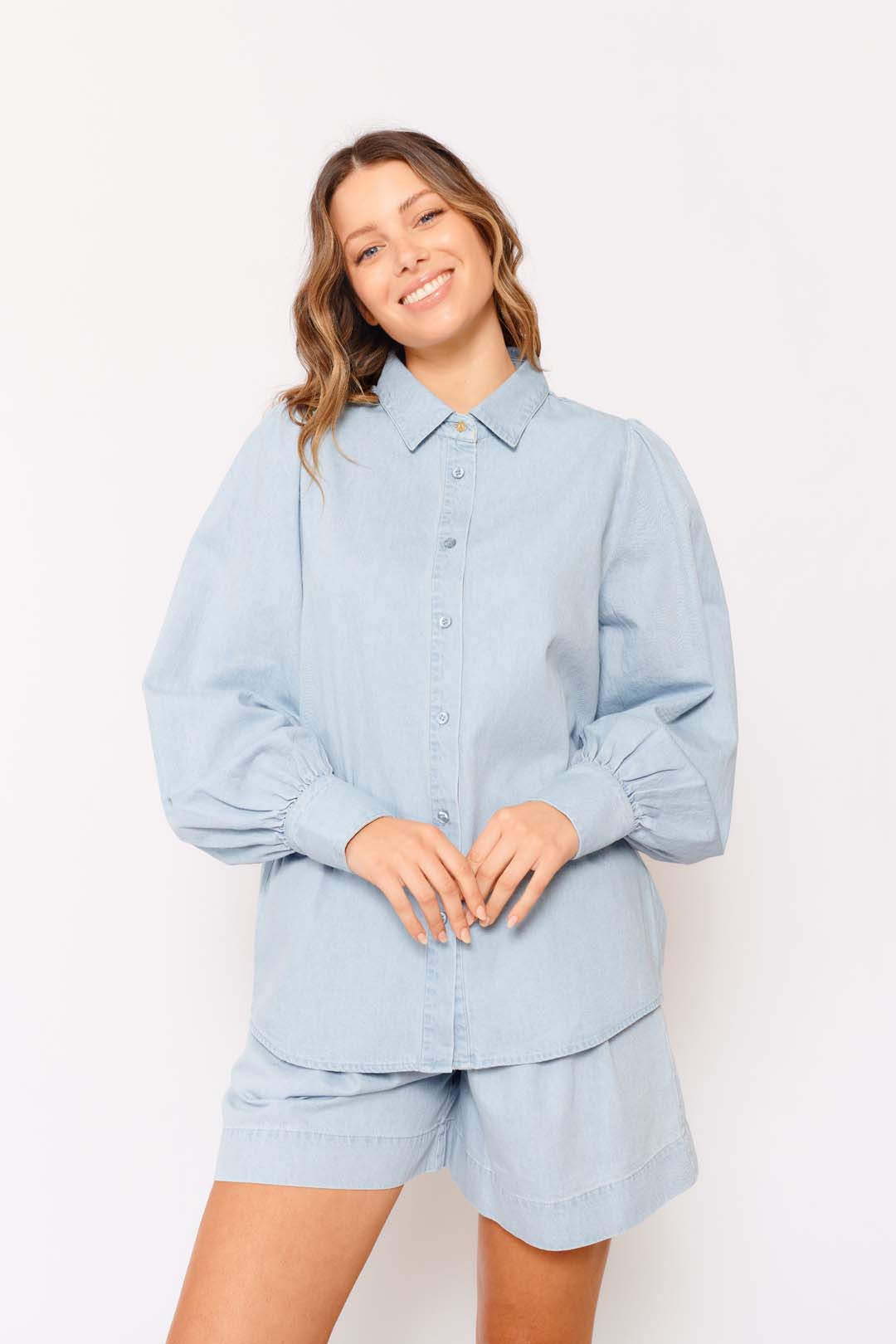 Soho Top in Pale Blue Soho Top in Pale Blue