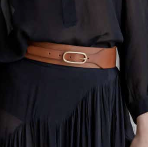 Keating Wide Leather Belt in Tan Keating Wide Leather Belt in Tan