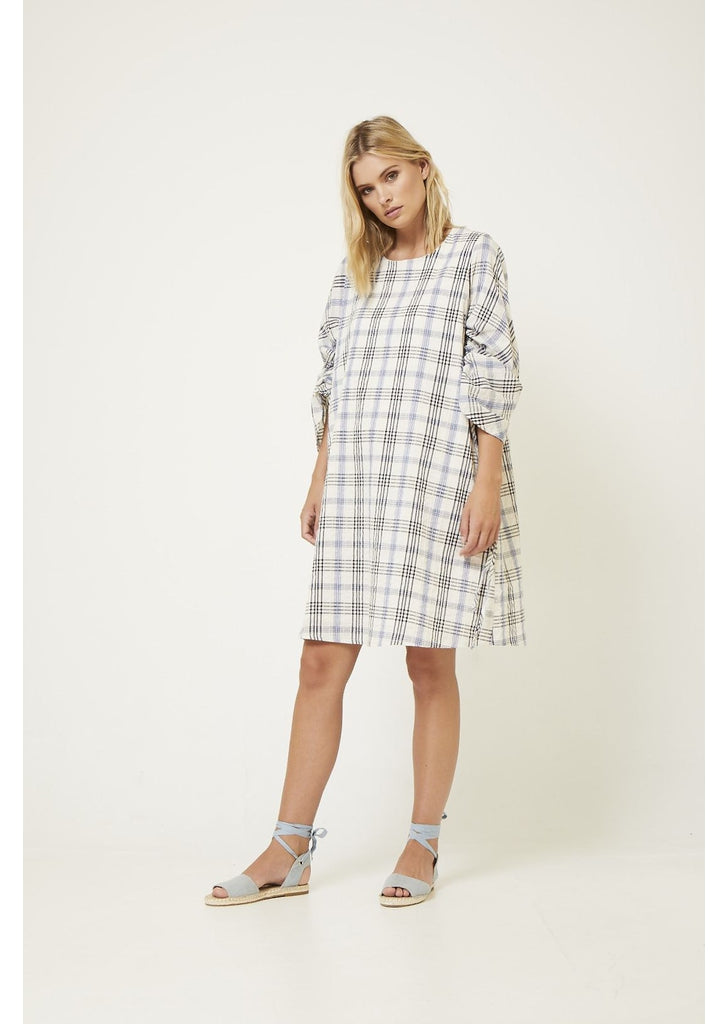 GA182 Linen Tunic Dress in Red GA182 Linen Tunic Dress in Red