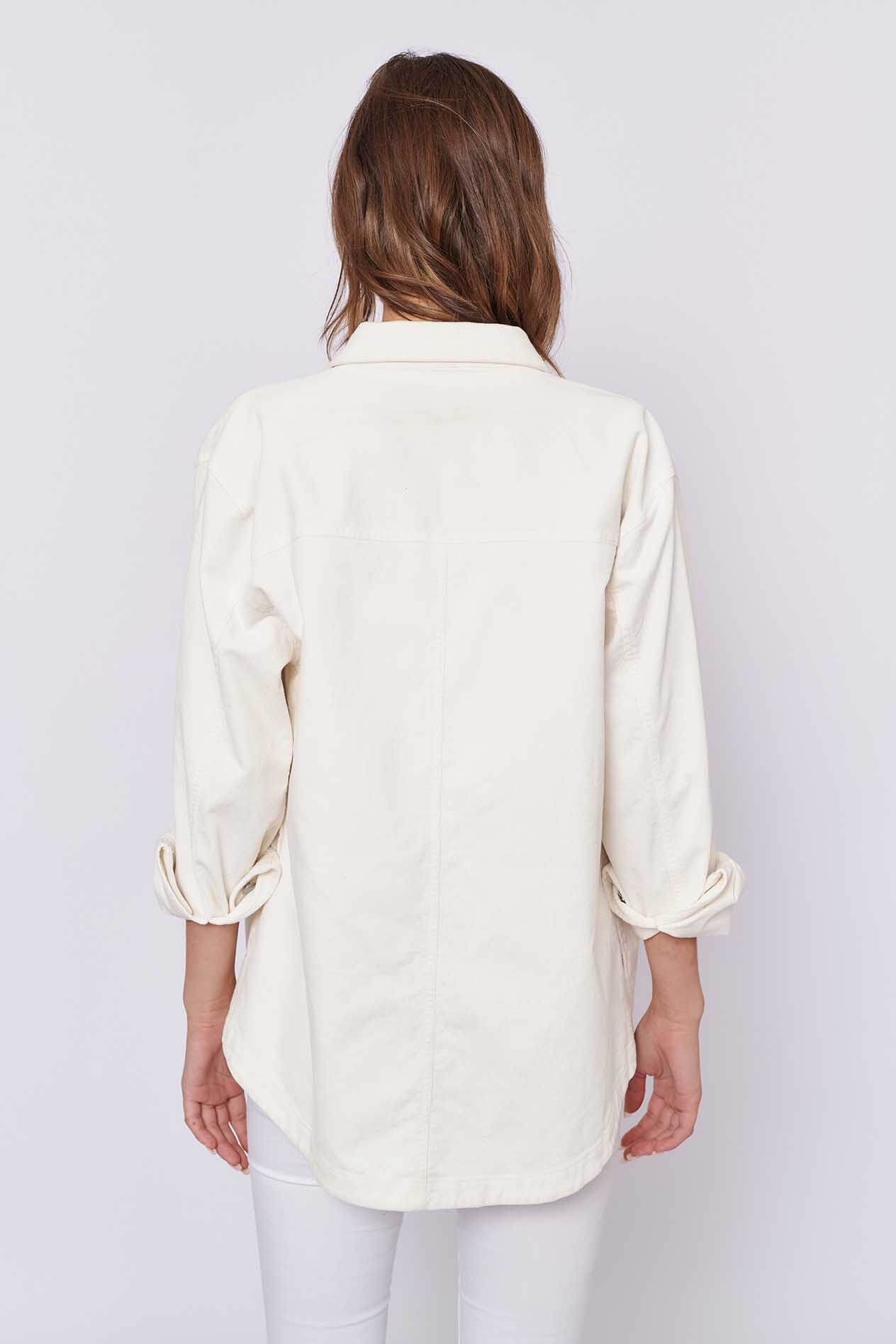 Othello Jacket in White Denim Othello Jacket in White Denim