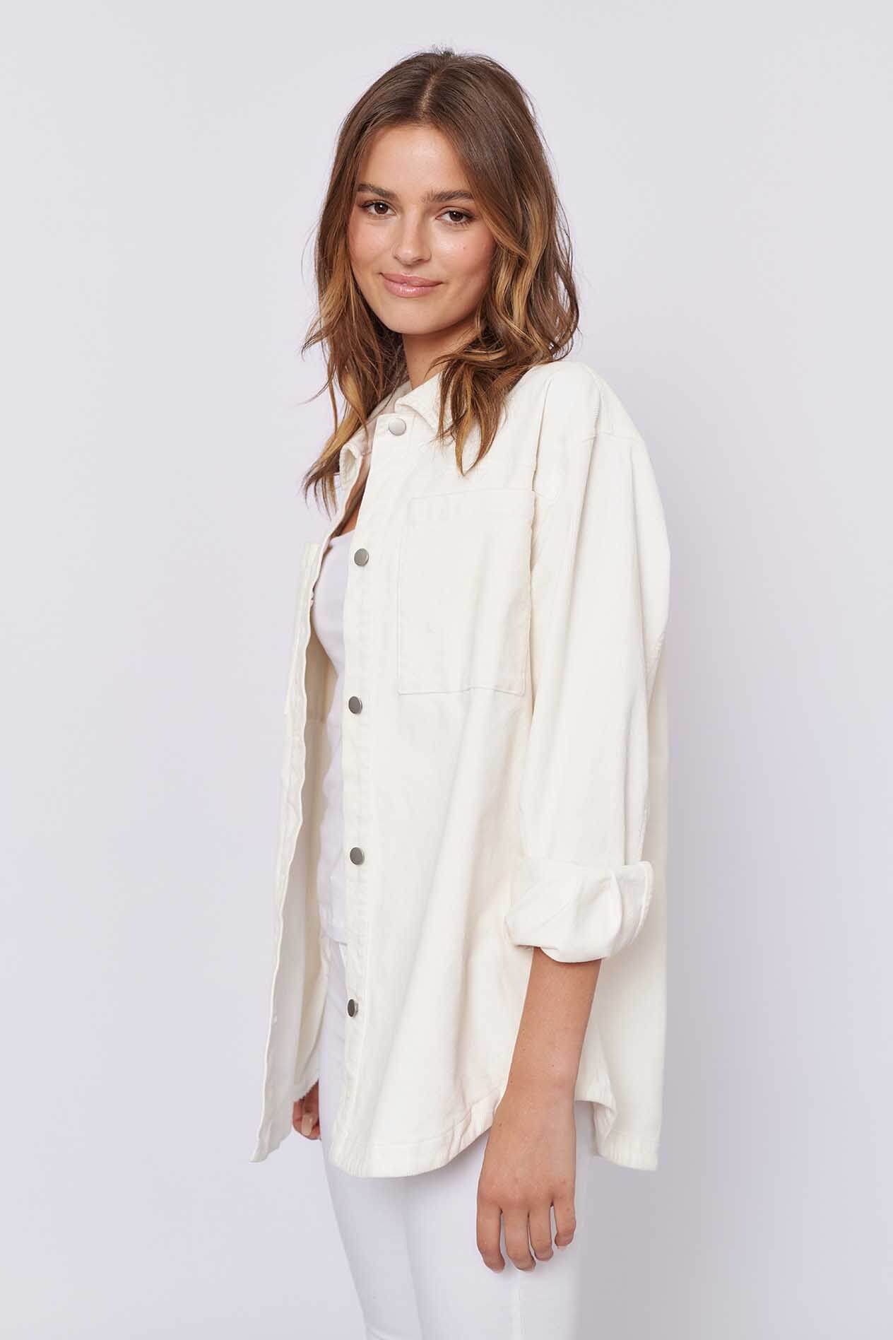 Othello Jacket in White Denim Othello Jacket in White Denim